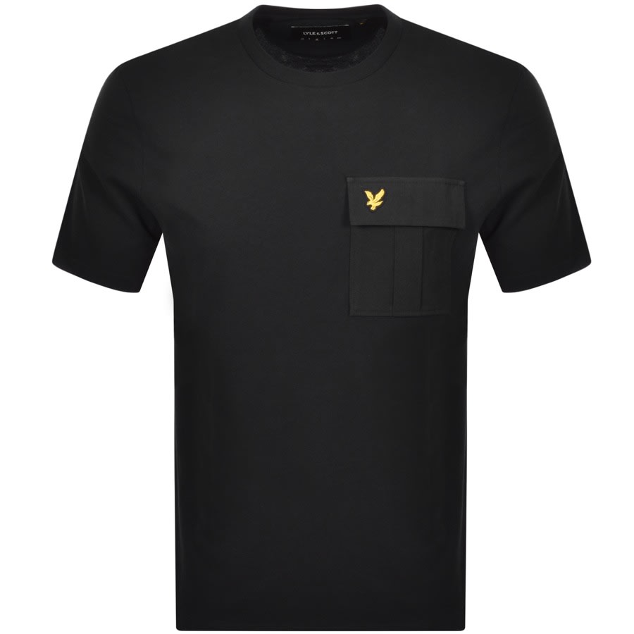 Alternative Image for ProductLyle And Scott Crew Neck Pocket T Shirt Black1